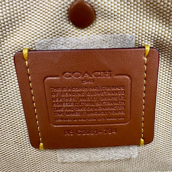 Coach Riley Lunchbox Bag In Colorblock Dark Denim Multi - Picture 11 of 12